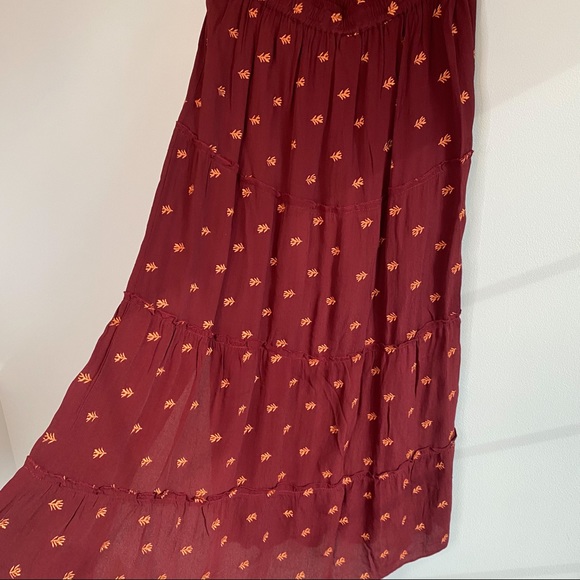 RAGA Autumn Love tiered slit skirt M - Picture 9 of 11